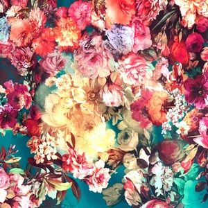 NWOT eci New York floral skirt